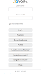 Mobile Screenshot of 12voip.com